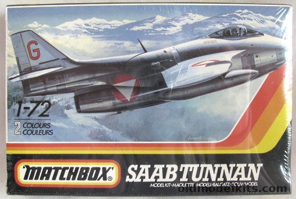 Matchbox 1/72 Saab J-29F Tunnan - Swedish or Austrian Air Forces, PK-33 plastic model kit